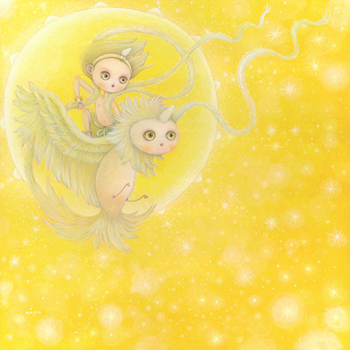 Sun Child Painting by aica, Art Artist aica